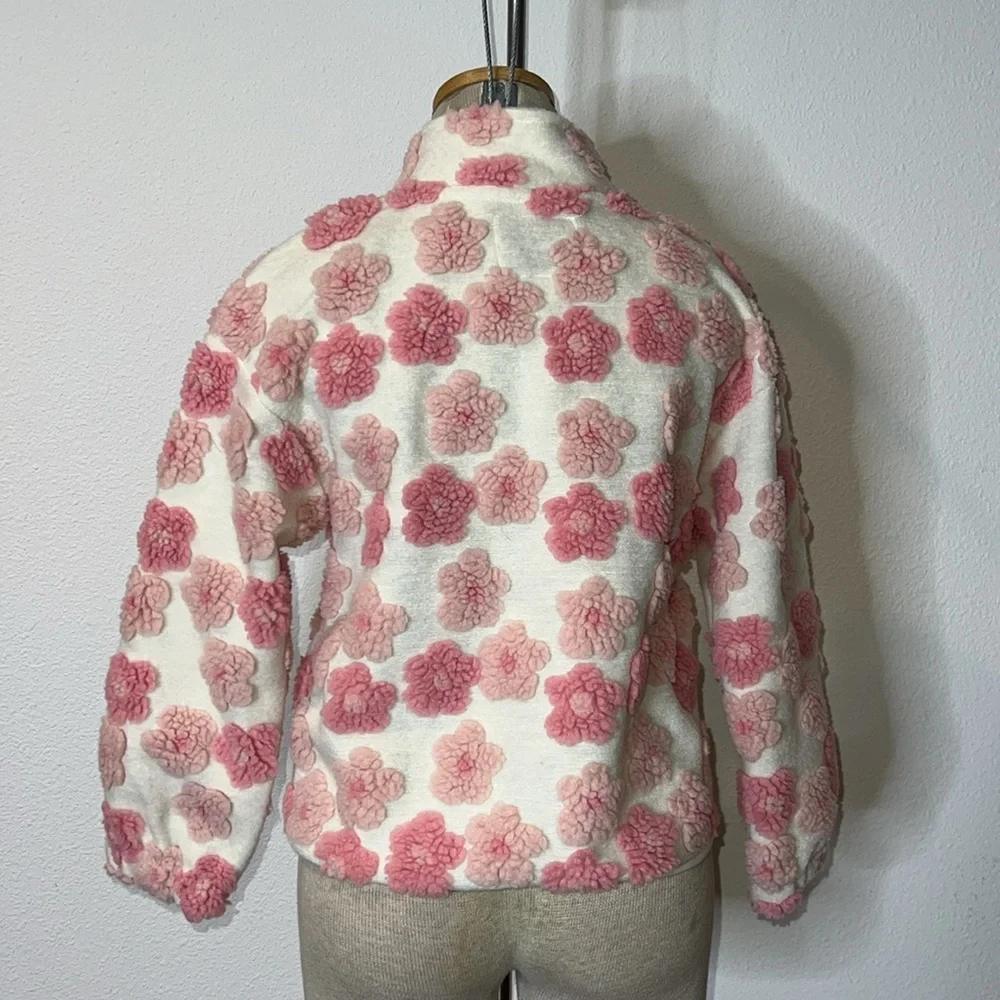 Lucky Brand Sherpa Flower Jacket